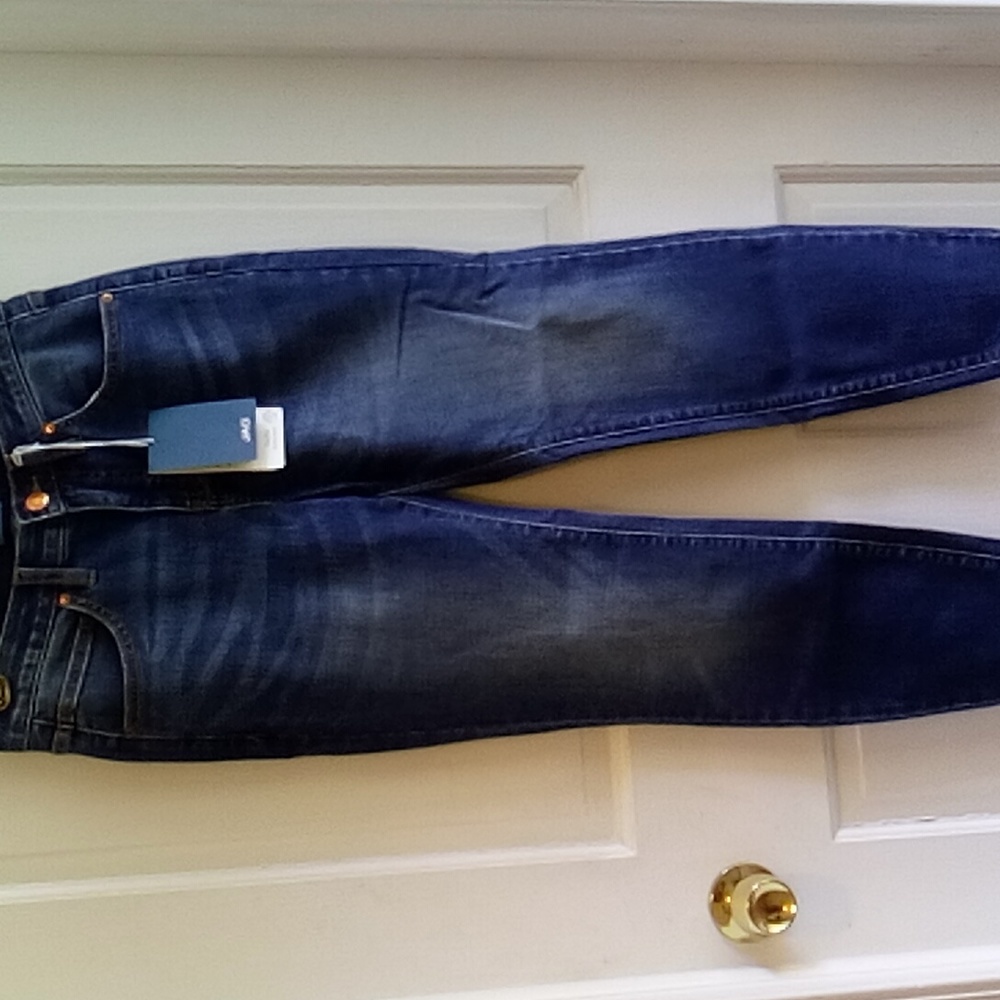 Petite mid rise skinny jeans